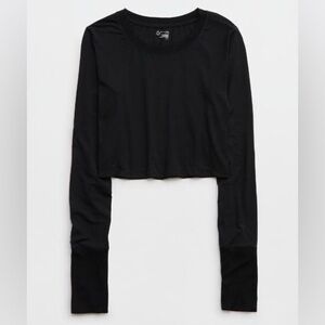 OFFLINE by Aerie Thumbs Up Cropped
Long Sleeve T-Shirt, Medium